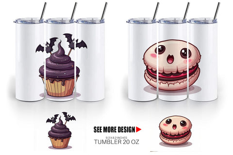 Tumbler Gothic Halloween Candies and Treats Sublimation artnoy 