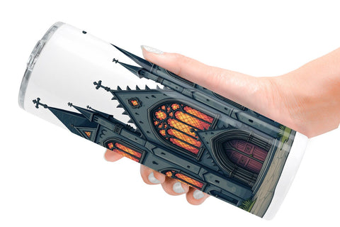 Tumbler Gothic Halloween Gothic Architecture Sublimation artnoy 