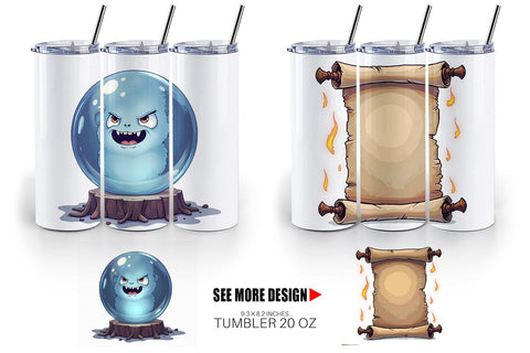 Tumbler Gothic Halloween Witches Sublimation artnoy 