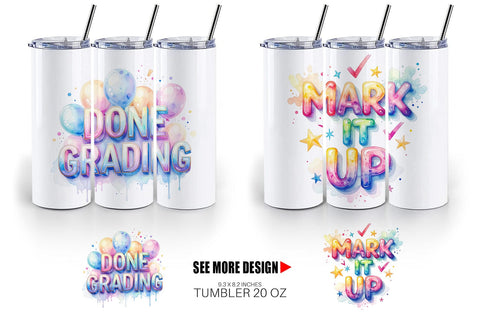 Tumbler Grading Humor Quotes Sublimation artnoy 
