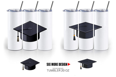 Tumbler Graduation Cap Sublimation artnoy 