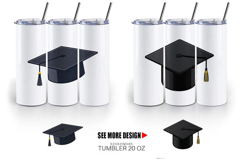 Tumbler Graduation Cap Sublimation artnoy 