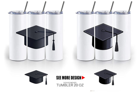 Tumbler Graduation Cap Sublimation artnoy 