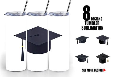 Tumbler Graduation Cap Sublimation artnoy 