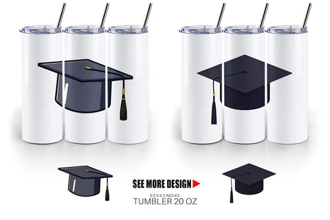 Tumbler Graduation Cap Sublimation artnoy 