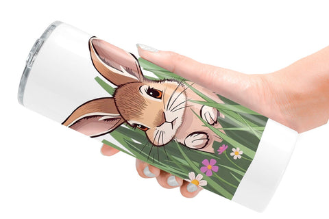 Tumbler Grass Bunny Sublimation artnoy 
