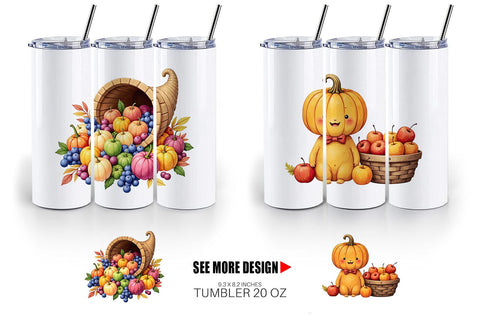 Tumbler Grateful Gathering Sublimation artnoy 