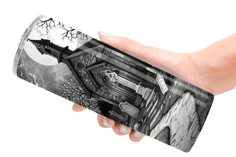 Tumbler Graveyard Halloween Sublimation artnoy 