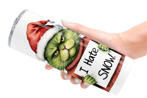 Tumbler Grinchy Catsmas Sublimation artnoy 