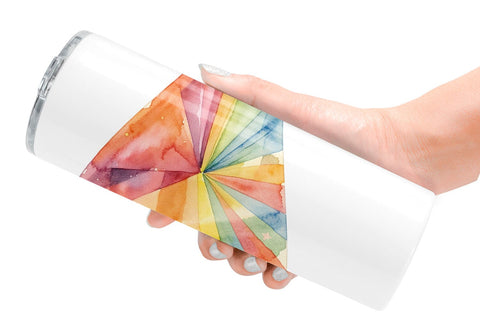 Tumbler Groovy 70s School Nostalgia Watercolor Sublimation artnoy 