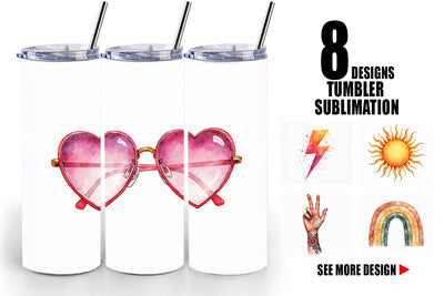 Tumbler Groovy Boho Mama Sublimation artnoy 