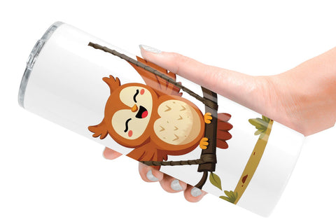 Tumbler Groovy Fall Critters Sublimation artnoy 