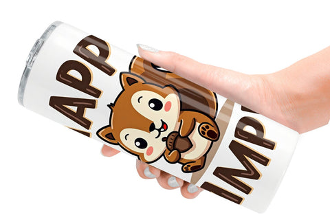 Tumbler Groovy Friends Vintage Kawaii Animal Quote Sublimation artnoy 