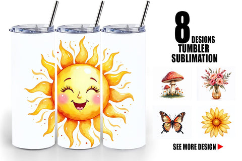 Tumbler Groovy Garden Mama Sublimation artnoy 