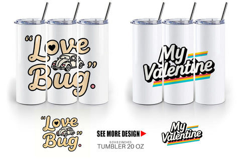 Tumbler Groovy Love Retro Valentine Quotes Sublimation artnoy 