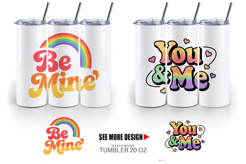 Tumbler Groovy Love Retro Valentine Quotes Sublimation artnoy 