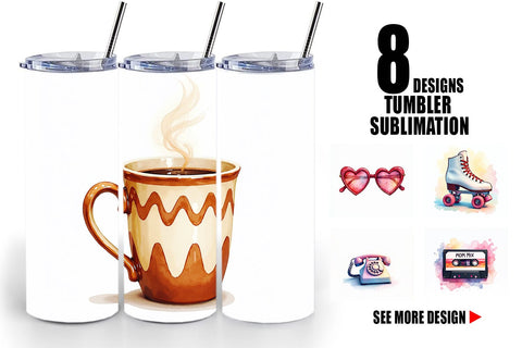 Tumbler Groovy Retro Mom Sublimation artnoy 