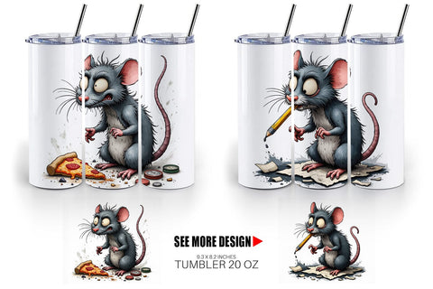 Tumbler Grumpy Alley Rats Sublimation artnoy 