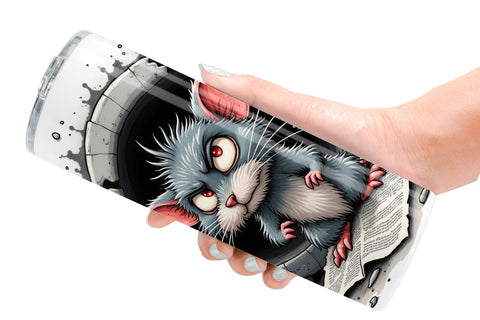 Tumbler Grumpy Alley Rats Sublimation artnoy 