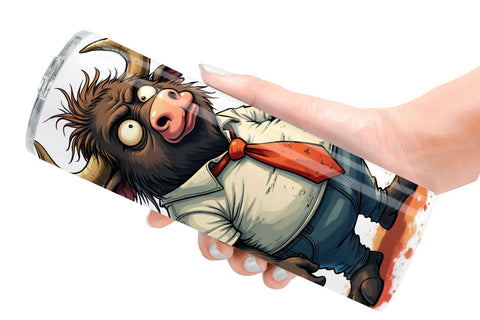 Tumbler Grumpy Animal Morning Sublimation artnoy 