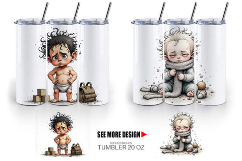 Tumbler Grumpy Baby Sublimation artnoy 