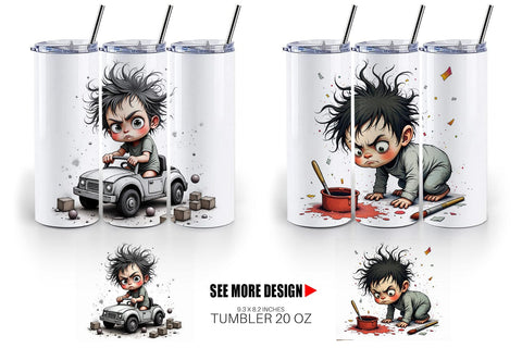 Tumbler Grumpy Baby Sublimation artnoy 