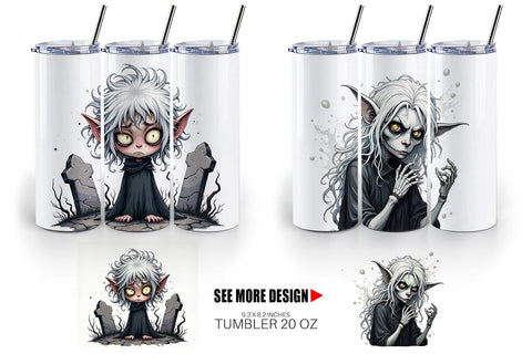 Tumbler Grumpy Banshee Sublimation artnoy 