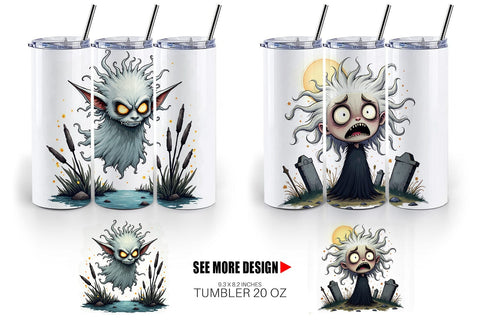 Tumbler Grumpy Banshee Sublimation artnoy 