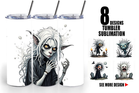 Tumbler Grumpy Banshee Sublimation artnoy 