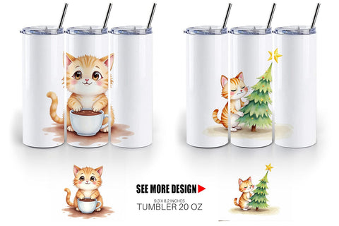 Tumbler Grumpy Cats Sublimation artnoy 