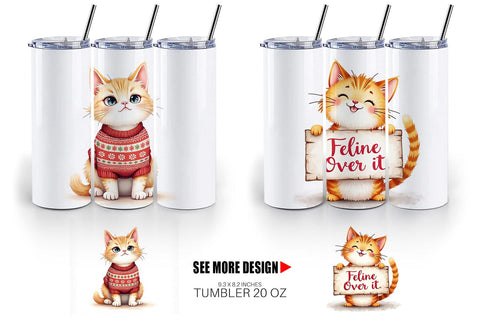 Tumbler Grumpy Cats Sublimation artnoy 