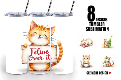 Tumbler Grumpy Cats Sublimation artnoy 
