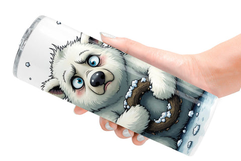 Tumbler Grumpy Christmas Critters Sublimation artnoy 