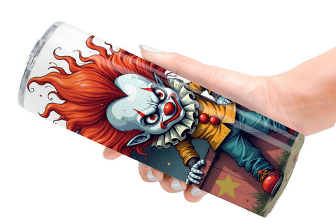 Tumbler Grumpy Clown Sublimation artnoy 