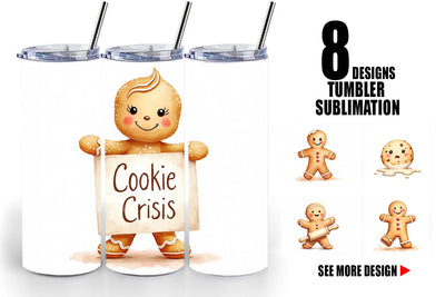 Tumbler Grumpy Cookies Sublimation artnoy 
