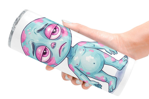 Tumbler Grumpy Cosmic Vacation Sublimation artnoy 