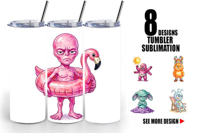 Tumbler Grumpy Cosmic Vacation Sublimation artnoy 