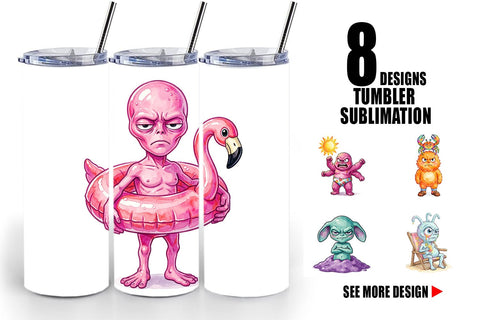 Tumbler Grumpy Cosmic Vacation Sublimation artnoy 