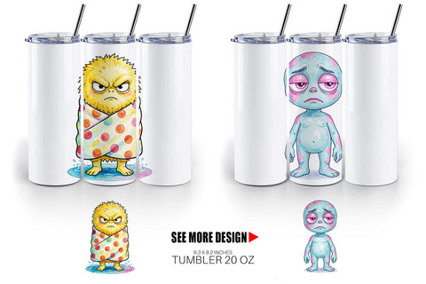Tumbler Grumpy Cosmic Vacation Sublimation artnoy 