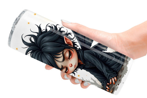 Tumbler Grumpy Dark Fairy Sublimation artnoy 