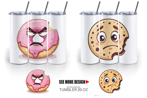 Tumbler Grumpy Desserts Sublimation artnoy 