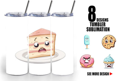 Tumbler Grumpy Desserts Sublimation artnoy 