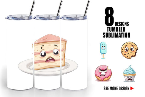 Tumbler Grumpy Desserts Sublimation artnoy 