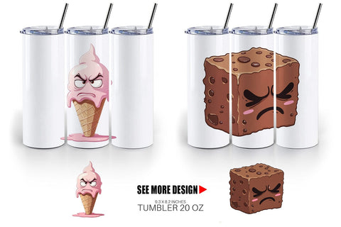 Tumbler Grumpy Desserts Sublimation artnoy 