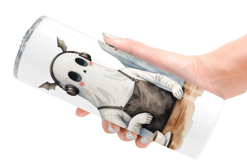 Tumbler Grumpy Ghost Barista Sublimation artnoy 