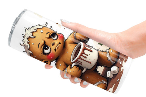 Tumbler Grumpy Gingerbread Gang Sublimation artnoy 