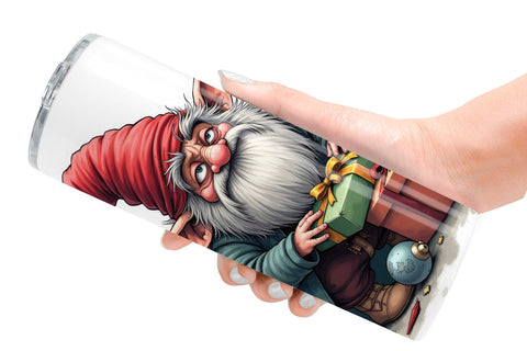 Tumbler Grumpy Gnome Christmas Sublimation artnoy 