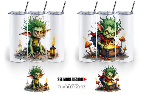 Tumbler Grumpy Goblin Sublimation artnoy 