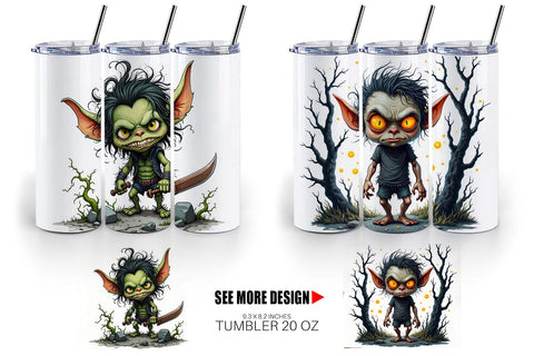 Tumbler Grumpy Goblin Sublimation artnoy 