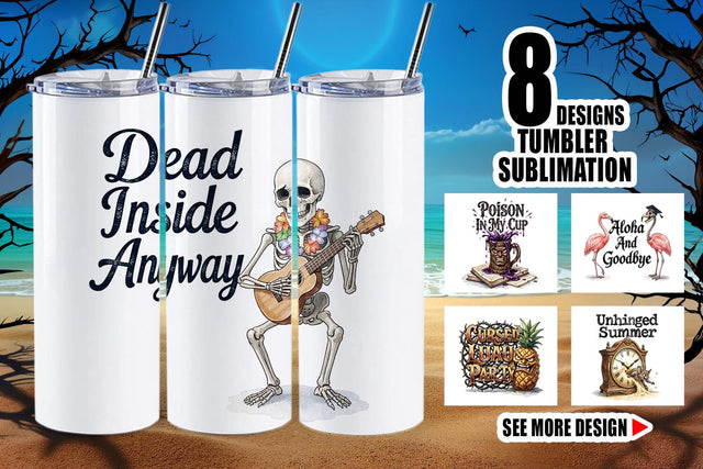 Tumbler Grumpy Gothic Summerween Quote Sublimation artnoy 